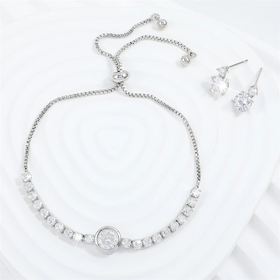 Round Cubic Zirconia Sets