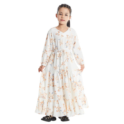 Floral Print Abaya kids