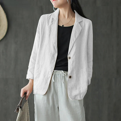 Blazer Casual  Cotton Linen