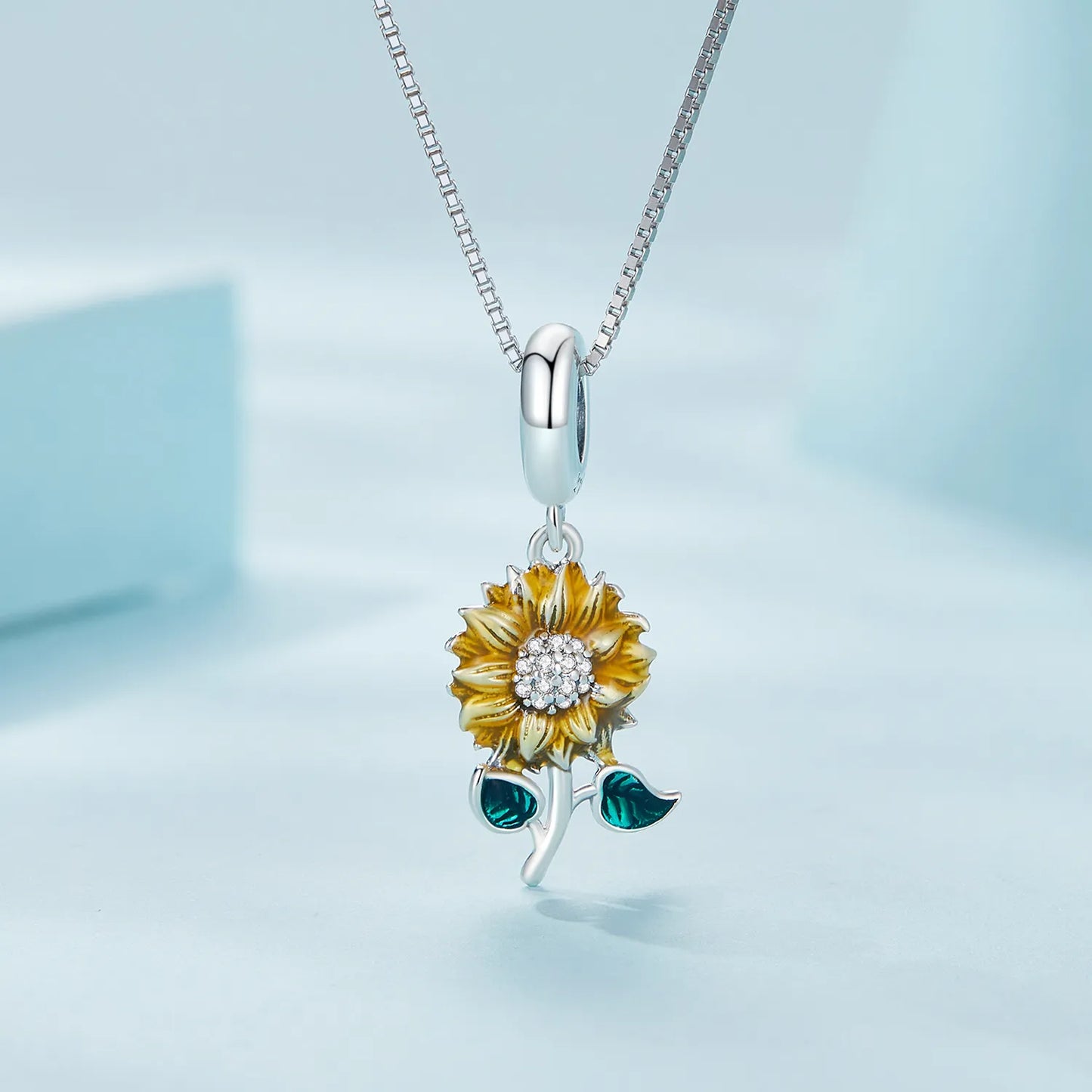 Sunflower Pendant  Necklace