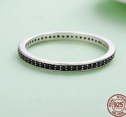 Silver Dazzling  Stackable Rings