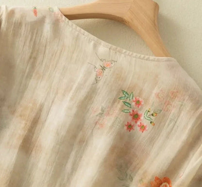 Linen Chinoiserie Print