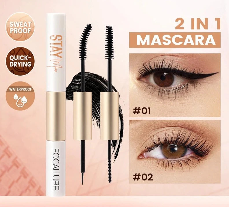 2 In 1 Black Mascara Eyeliner