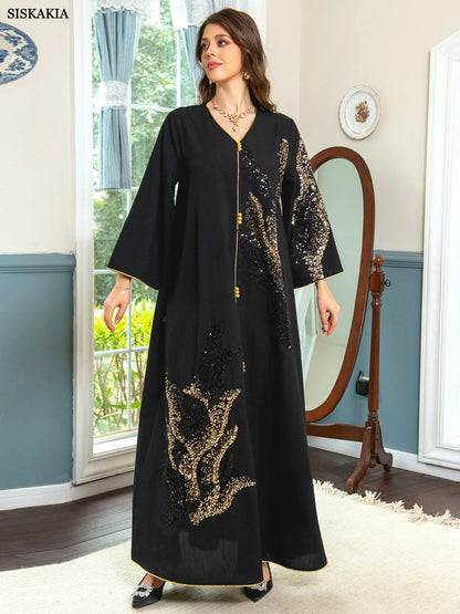 Abayas  Floral Embroidery Luxury