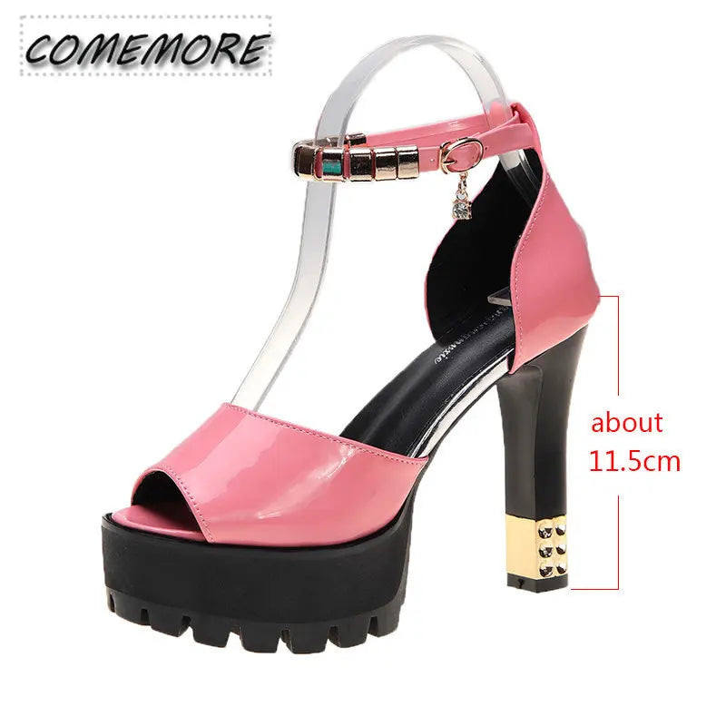 Peep Toe Platform High Heels Pumps Elegant Luxury Woman Shoes 2023 Casual Sandals Wedding Shoes Sandalia Women's Summer Footwear