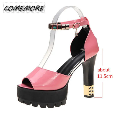 Peep Toe Platform High Heels Pumps Elegant Luxury Woman Shoes 2023 Casual Sandals Wedding Shoes Sandalia Women's Summer Footwear