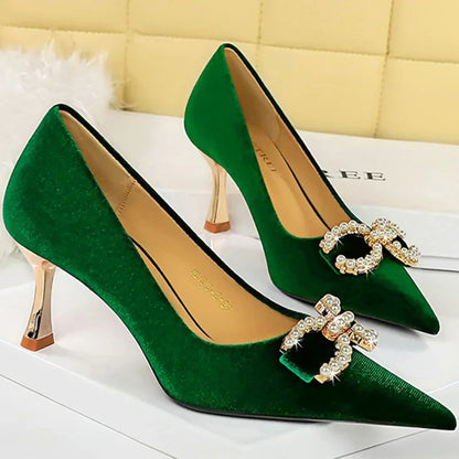 n Green Pink Heels