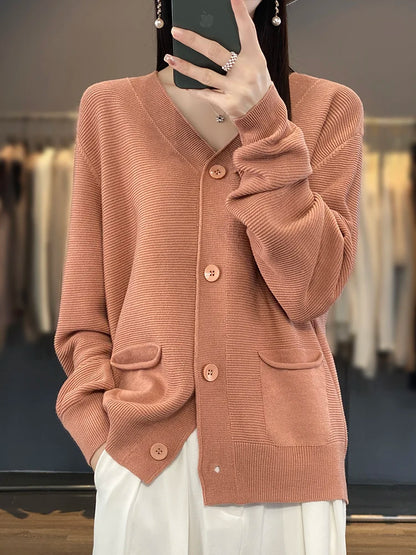 Sweater Women V-neck Top