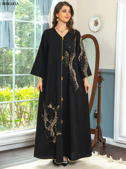 Abayas  Floral Embroidery Luxury