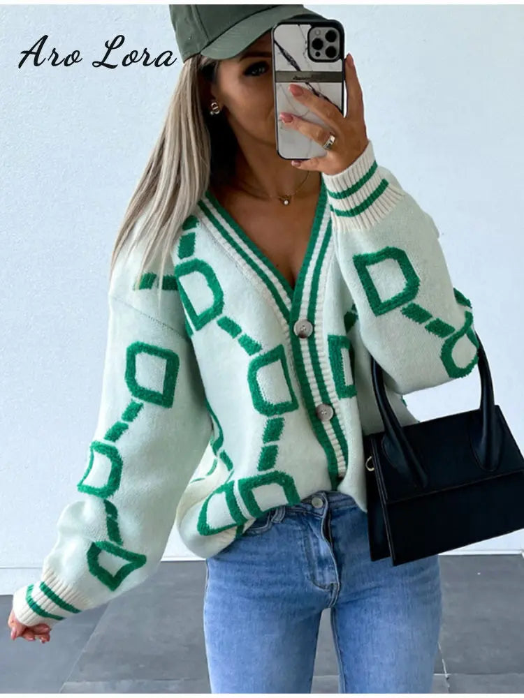 Knitted V Neck Sweater