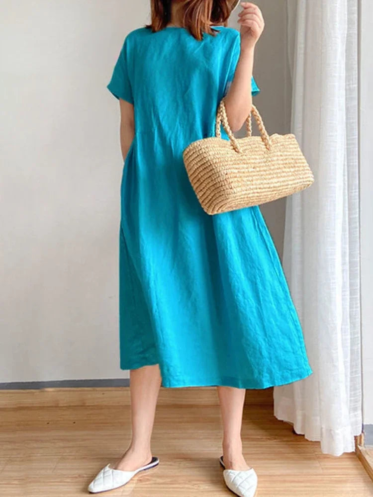 Dress Casual Loose Short Sleeve