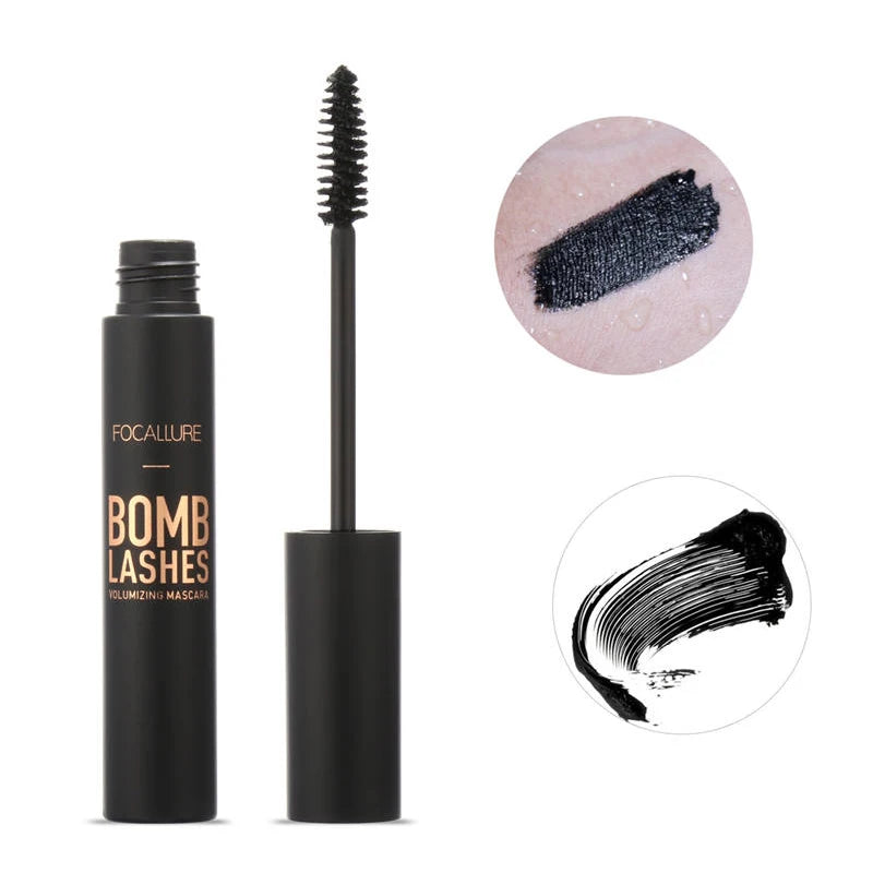 Silk Fiber Waterproof Black Mascara