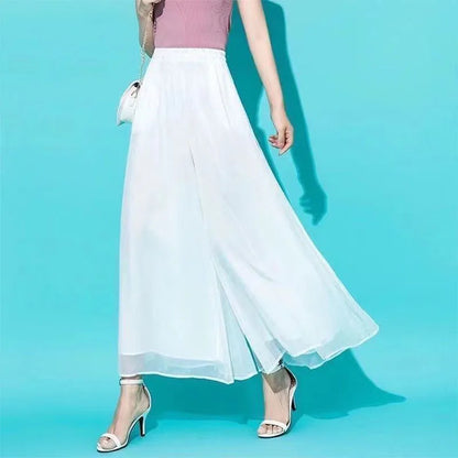 Oversized Chiffon Wide Leg Pants