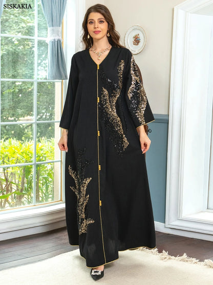 Abayas  Floral Embroidery Luxury