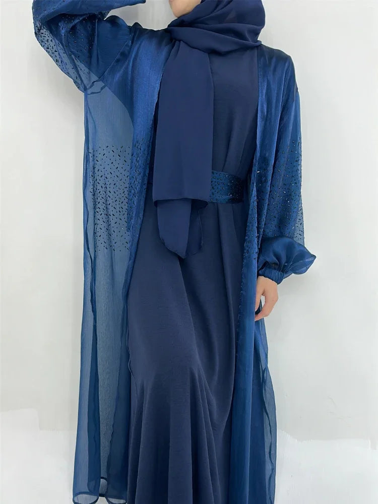 Puff Sleeve Abaya & Inner Dress