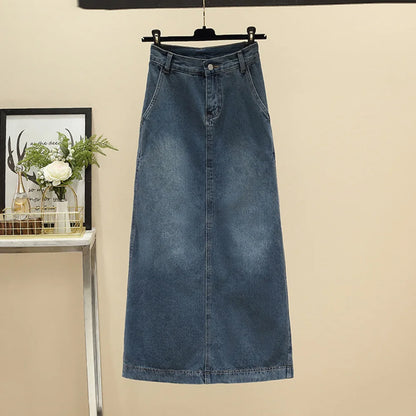 Denim Skirt High Waist