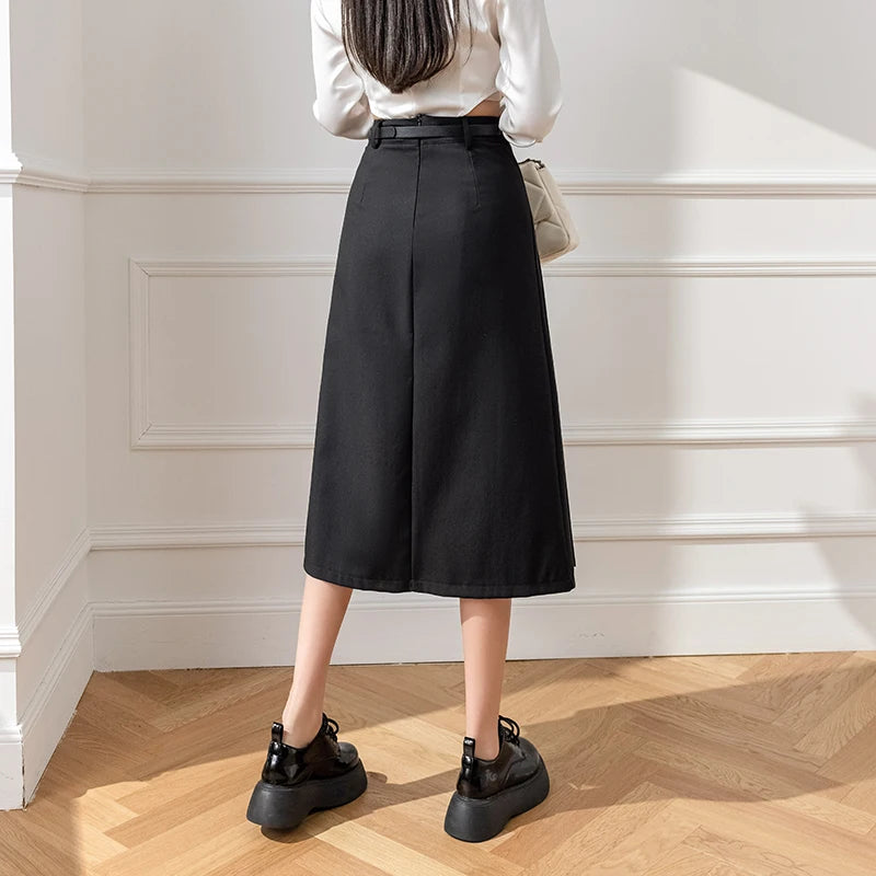 Pleated Long Skirt