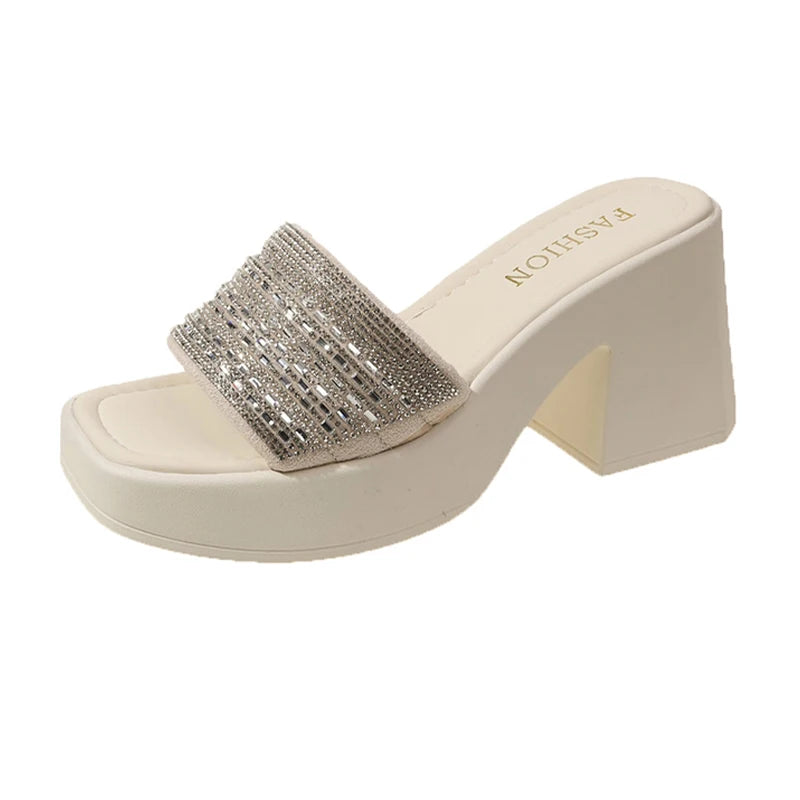 Heels Slipper Square Toe