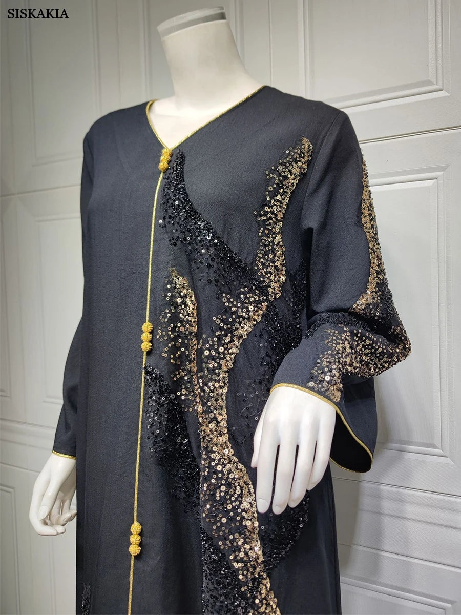 Abayas  Floral Embroidery Luxury