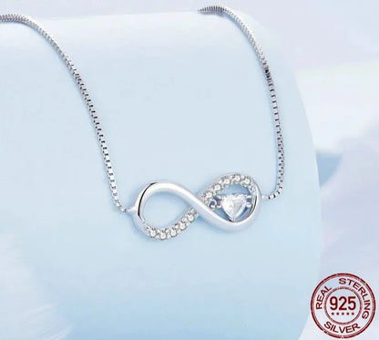 Infinity Love Family Forever Short Chain Necklace