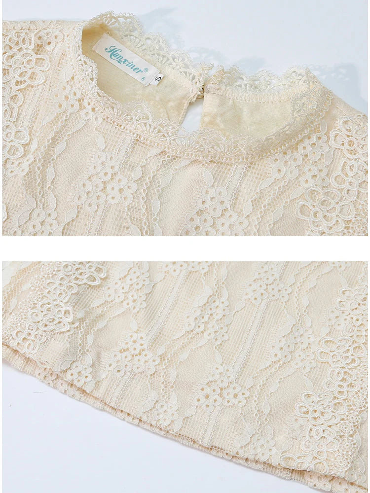 Lace Blouse Long Sleeve Blouse