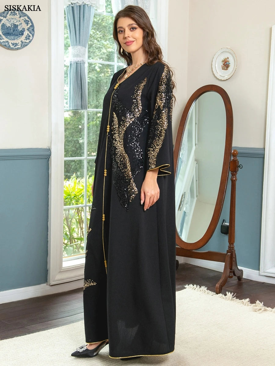 Abayas  Floral Embroidery Luxury