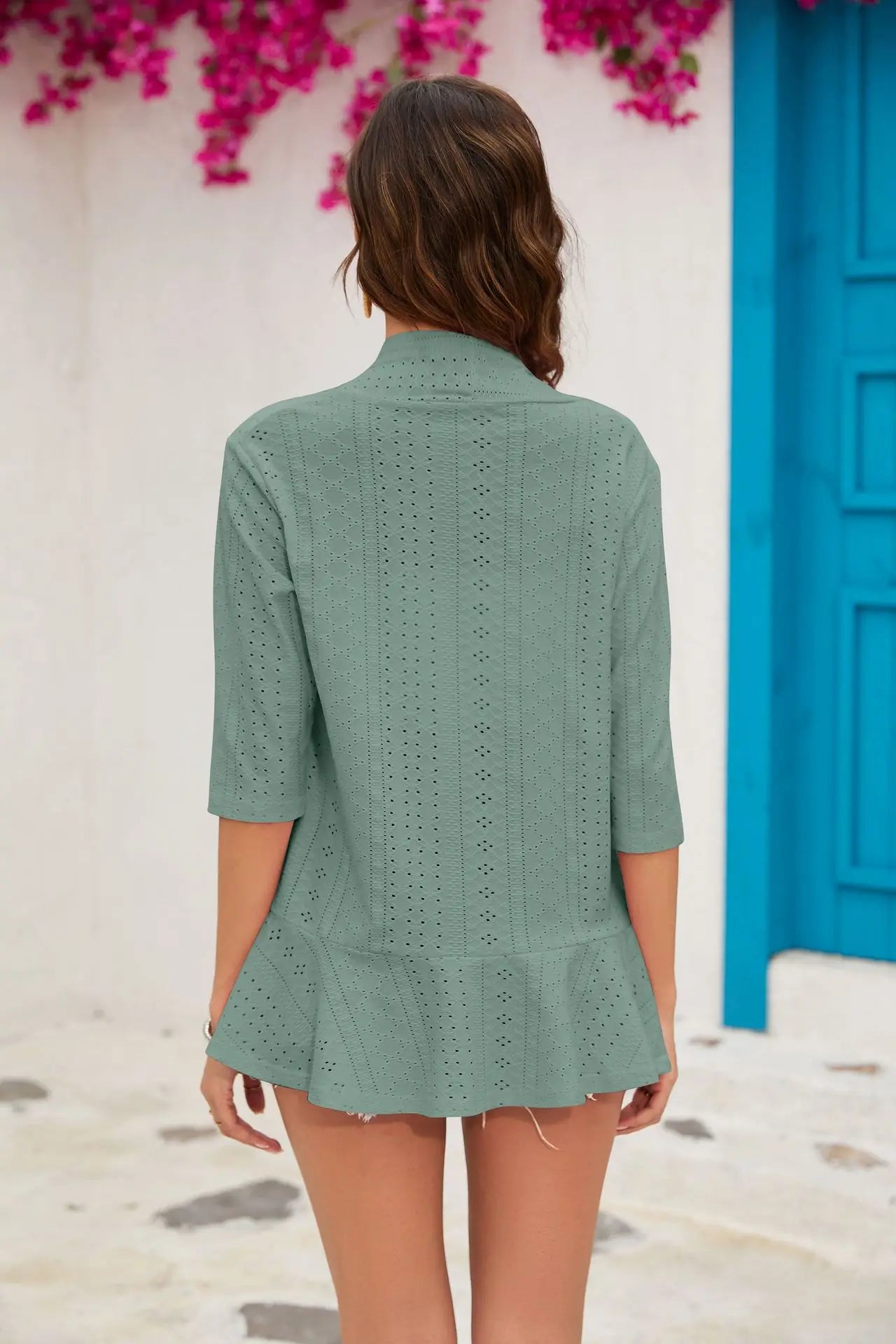 Beach  Casual Three Quarter Sleeve