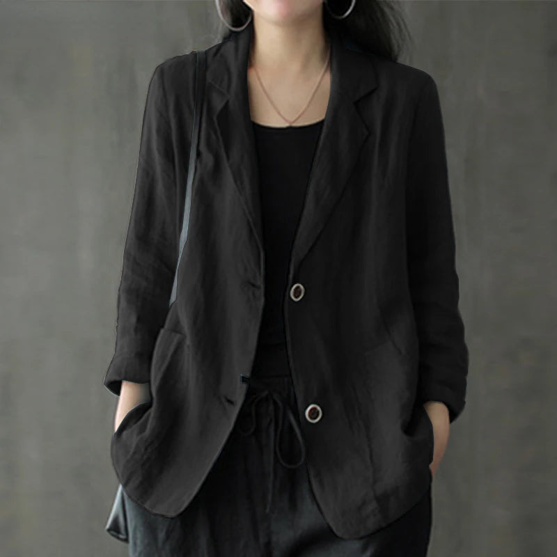 Blazer Casual  Cotton Linen