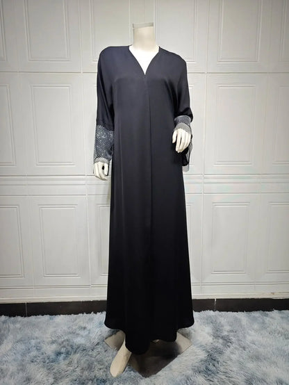 Open Abaya Black