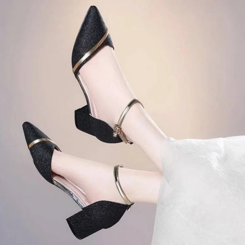 Black High-heeled Shoes