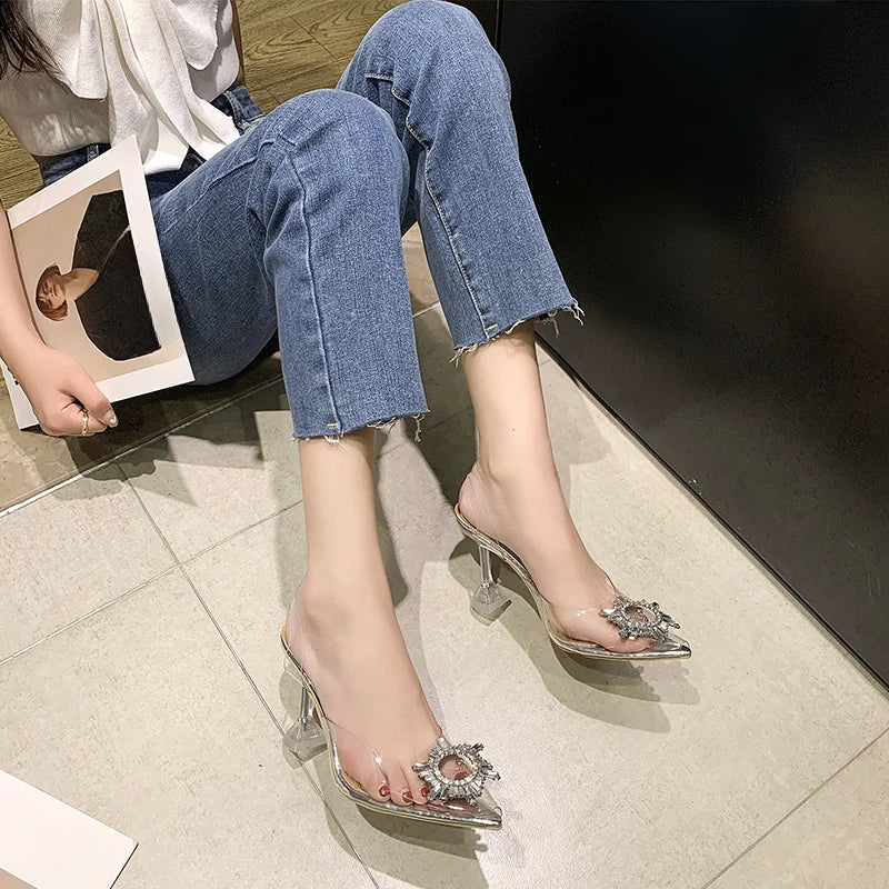 Transparent Banquet Crystal High Heels