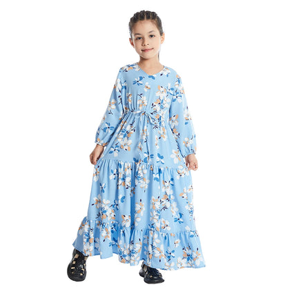 Floral Print Abaya kids