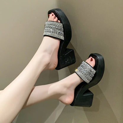 Heels Slipper Square Toe