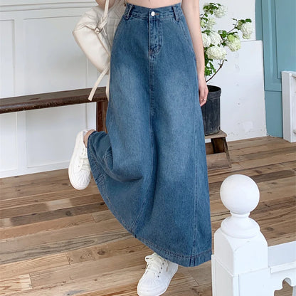 Denim Skirt High Waist