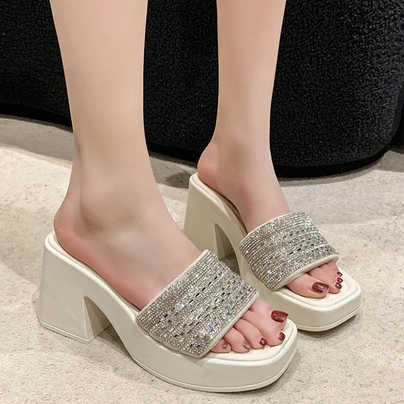 Heels Slipper Square Toe