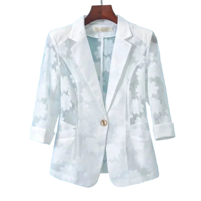 Hollow Lace Three-quarter Sleeve