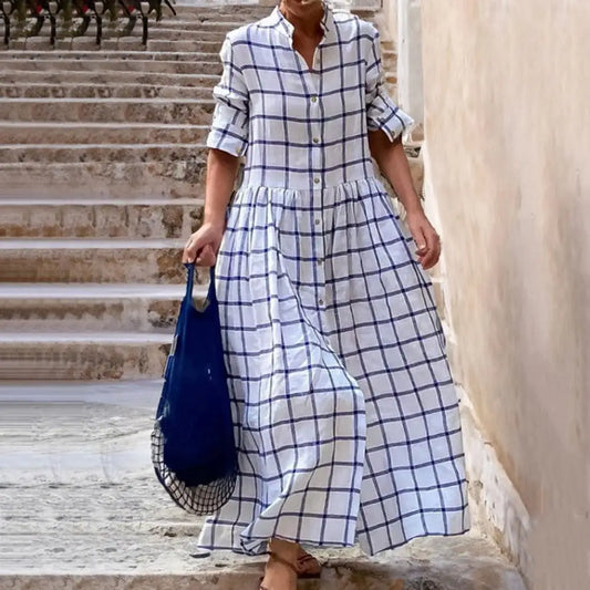 Plaid Print Dress