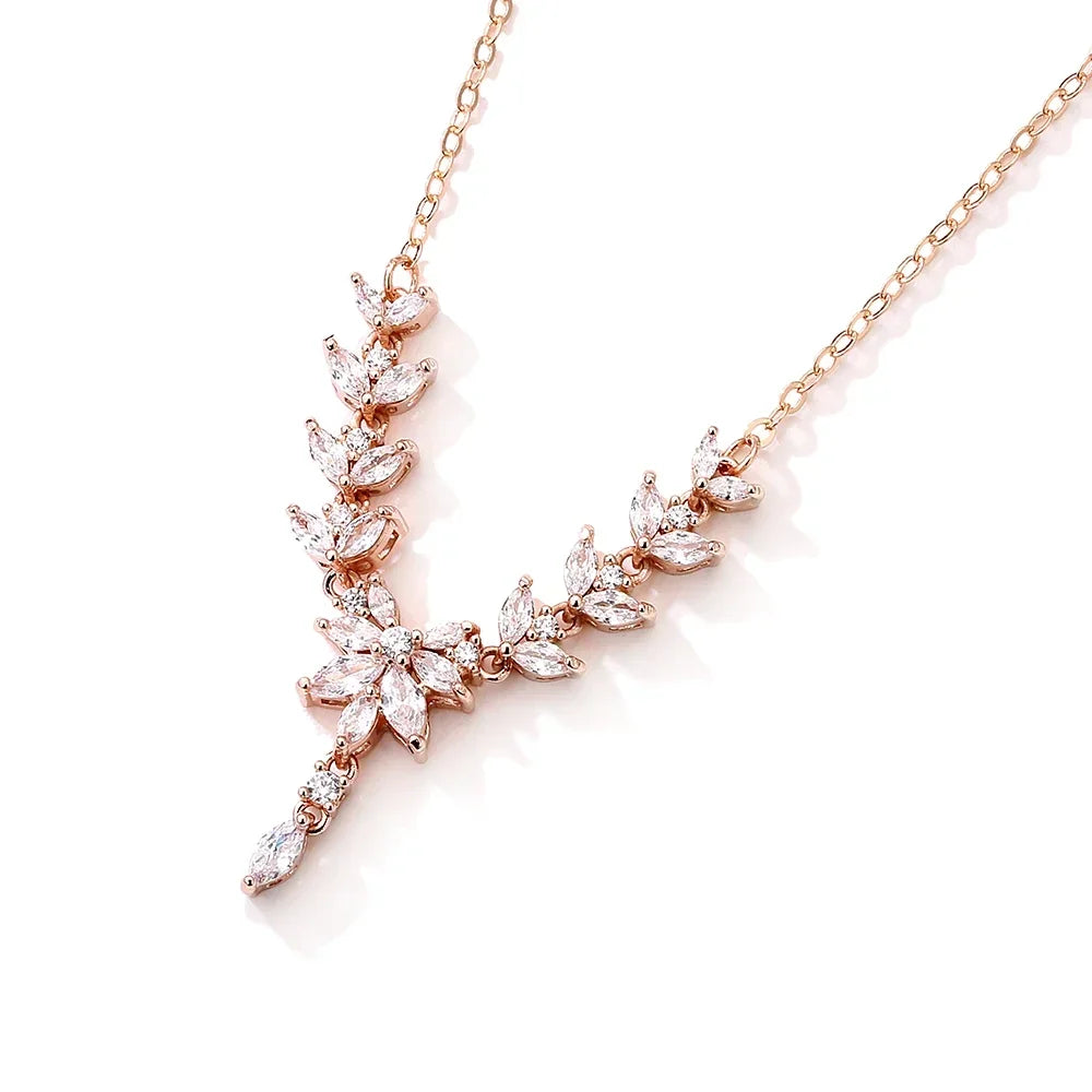 Marquise Zirconia Necklace