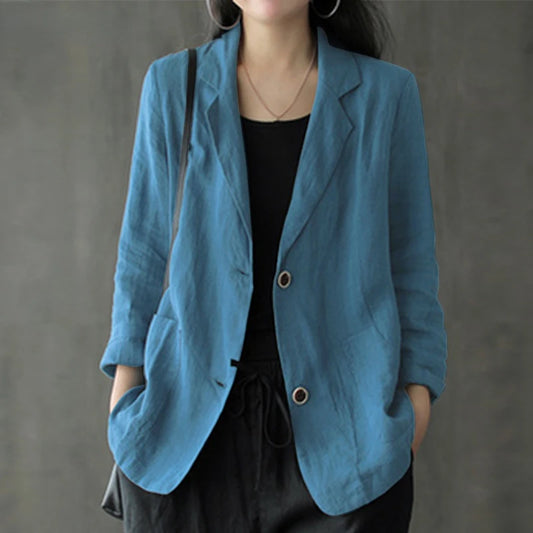 Blazer Casual  Cotton Linen