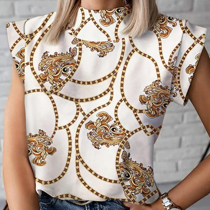 Elegant Print Tops