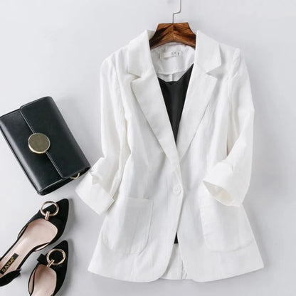 Cotton Linen Blazer