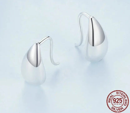 Glossy Waterdrop Earrings Teardrop Stud Earrings