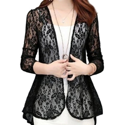 Blouse Boho Tops Lace Chiffon