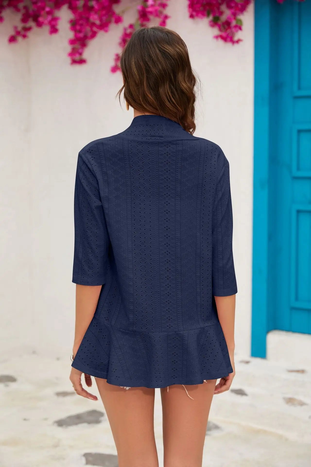 Beach  Casual Three Quarter Sleeve
