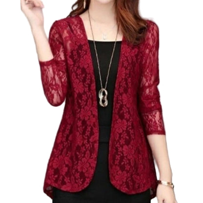 Blouse Boho Tops Lace Chiffon