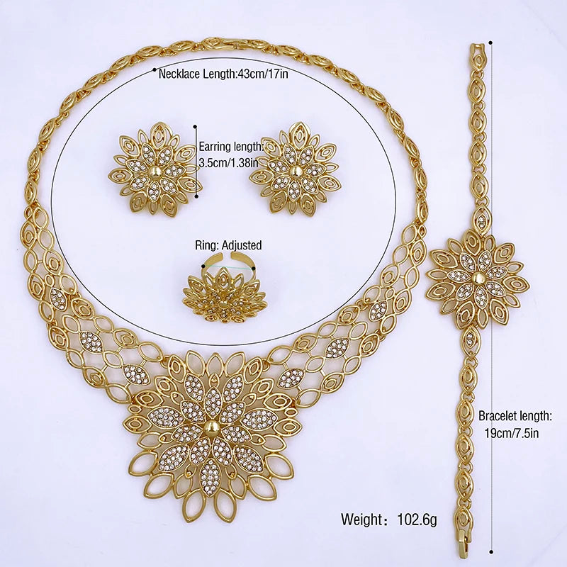 Jewelry Set 18K Gold Plated