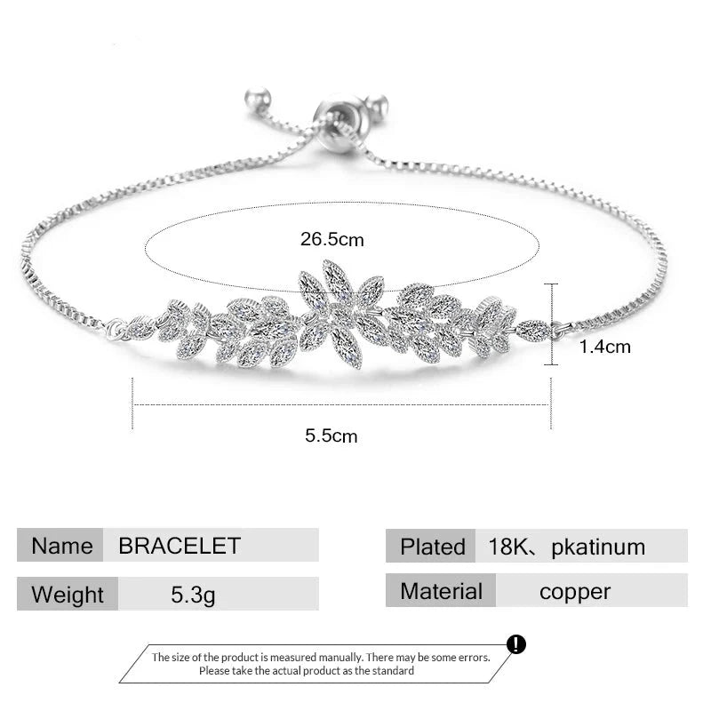 Cubic Zirconia Adjustable Bracelets