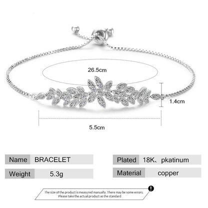 Cubic Zirconia Adjustable Bracelets