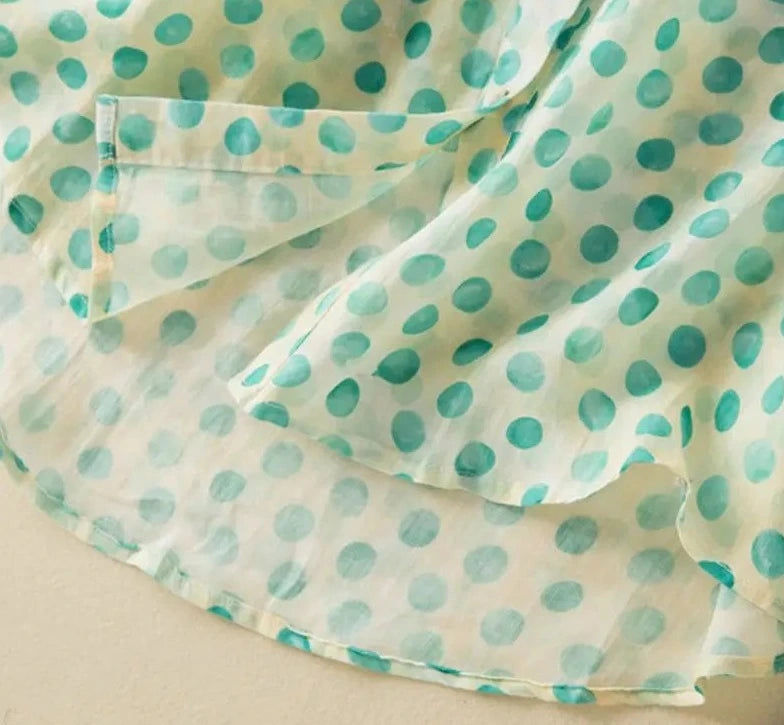 Polka Dot Print Linen