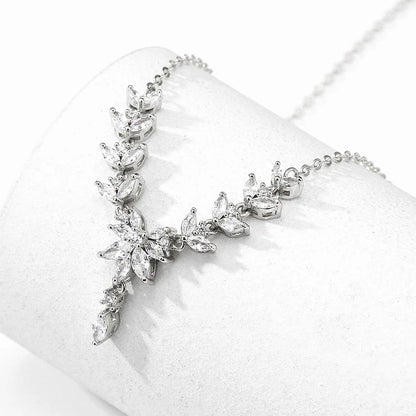 Marquise Zirconia Necklace